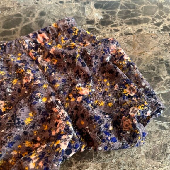 Xhilaration Summer Spring Floral Lace Dress Size XXL Purple Fit and Flare - Picture 8 of 11